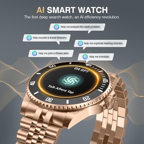 2025 DA GPT Smart Watch for Men,1.19-inch AMOLED Display, 24/7 Heart Rate, Blood Oxygen, Blood Pressure, Sleep Monitor, 10...