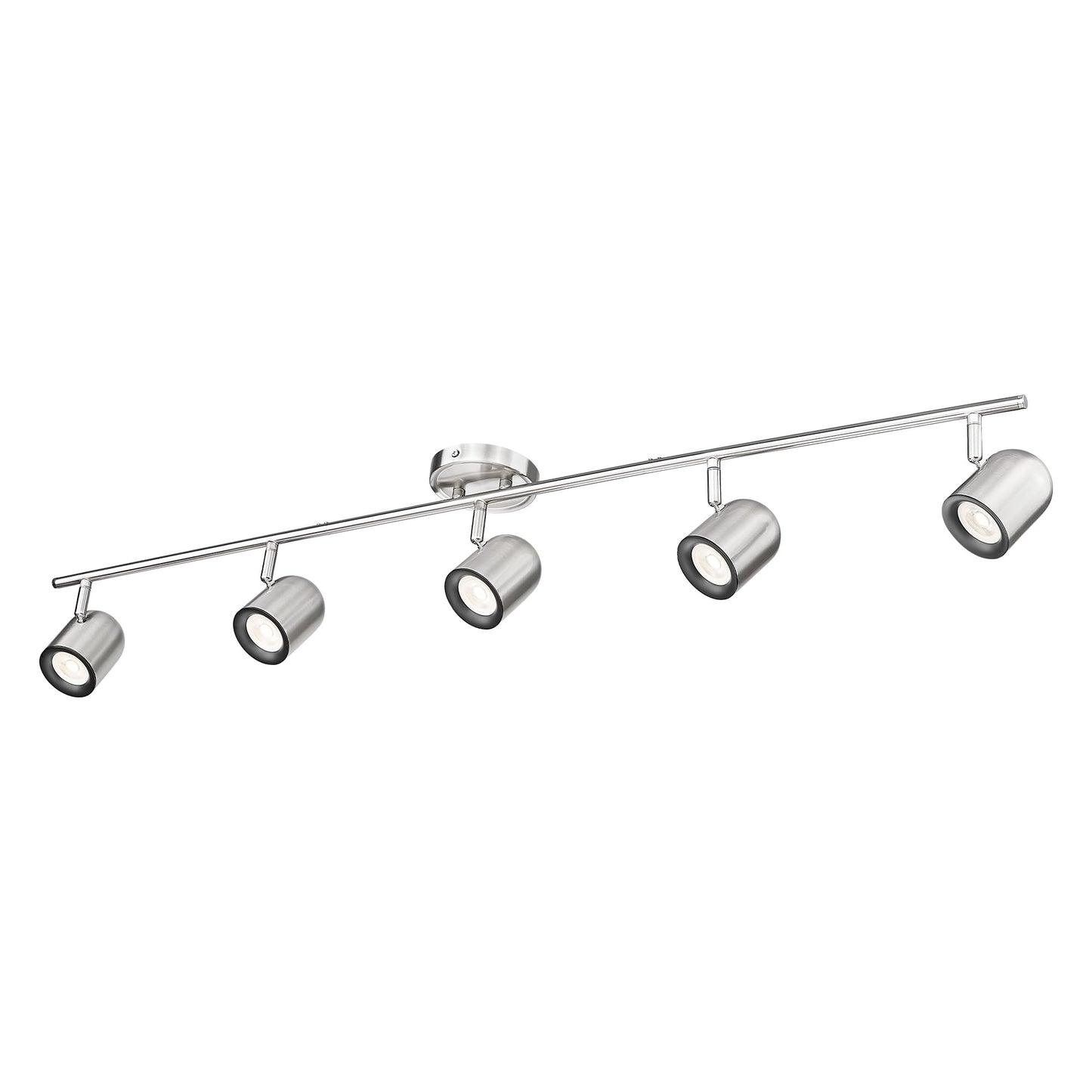 Femila 43 Track Light  Brushed Nickel Led Track Lighting Fixtures Ceiling  Rotatable Led Track Lighting Kit  Bulbs Included  4Fs78Tl-5 Bn