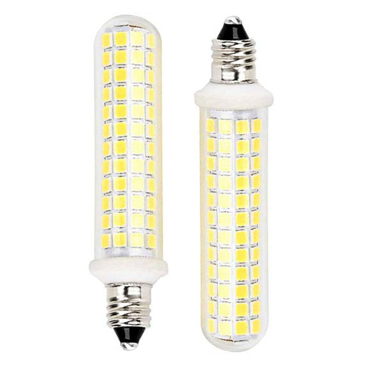 QHD E11 LED Bulb - 100W Equivalent, 10W 1100lm, Mini Candelabra Base, White 6000K, Pack of 2
