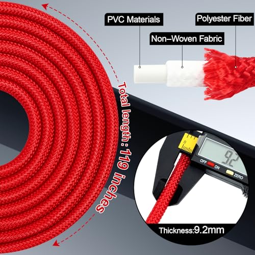 BWEMYXN Jump Rope for Fitness, Professional Jump Rope, Boxing Jump Ropes, Adjustable 9MM PVC Skip Rope, Jump Ropes for Men...