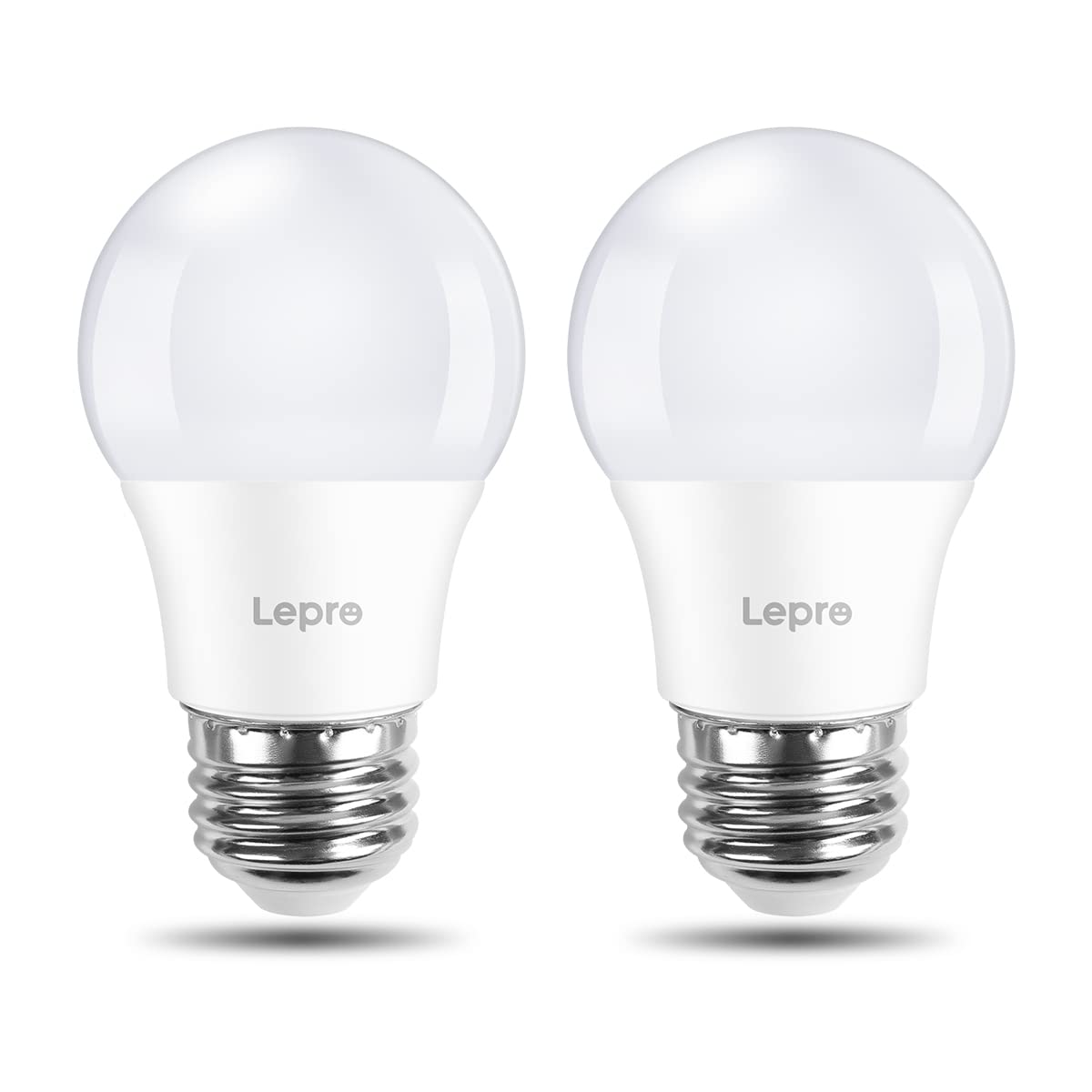 Lepro Led Refrigerator Light Bulb, 5000K Waterproof, 450 Lumen, 2 Pack, A15 E26 Medium Base, White, 5W, Model 100081-D