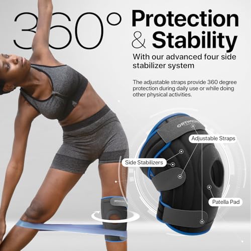 ORTHOLIFE Knee Brace for Women and Men – Knee Compression Sleeve for Meniscus Tear, ACL, Arthritis Pain Relief, Patella Pa...