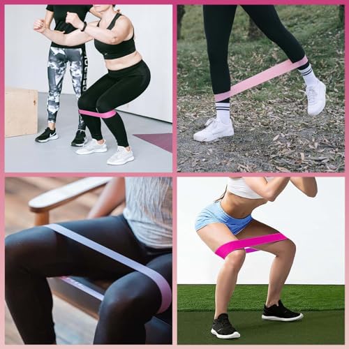 FTTYONE Set of 5 Resistance Bands for Working Out, Different Levels Elastic Band for Home Gym Long Exercise Workout, with ...