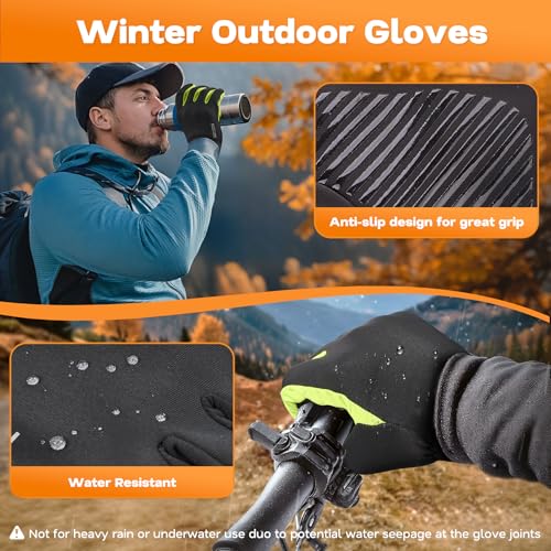 Sukeen Winter Gloves Men Women Touchscreen Anti-Slip Sports Gloves Lightweight Cold Weather Warm Gloves for Running, Cycling