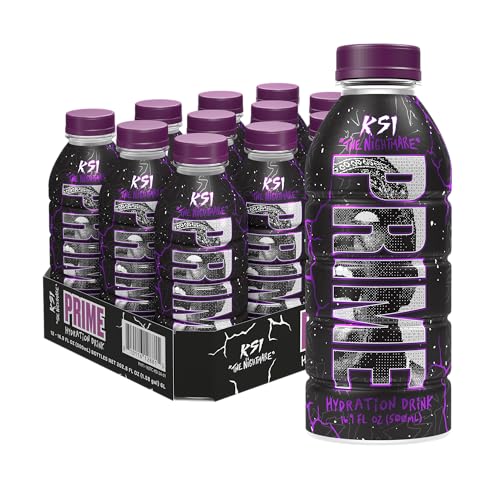 PRIME Hydration KSI THE NIGHTMARE, Sports Drinks, Electrolyte Enhanced to Replenish Fluids, 250mg BCAAs, B Vitamins, Antio...