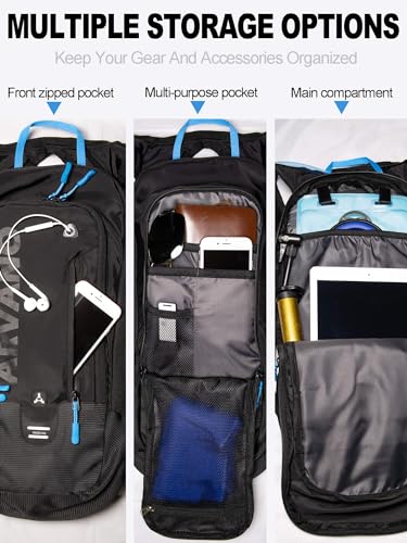 Arvano Hydration Backpack, Lightweight Hydration Pack with 2L Water Bladder, 6L Water Backpack for Men Women Cycling, Hiki...