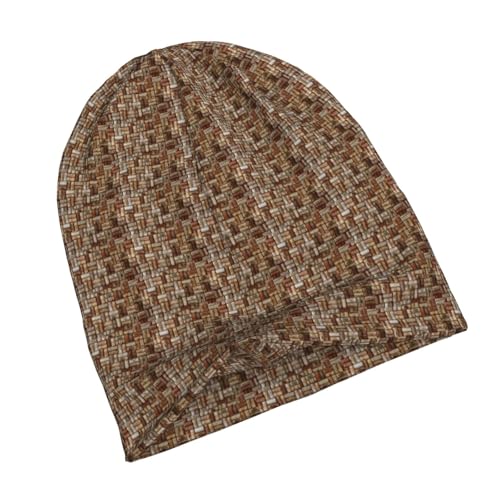 sackhg Wine Cork Print Winter Beanie Hat Men Women Soft Lightweight Thermal Cap for Outdoor Skiing Wear