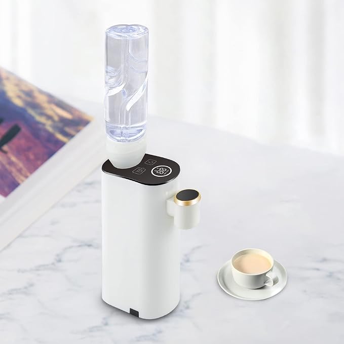 Mini Instant Hot Water Dispenser, 1500W Countertop Portable Mineral/Bottled Water Dispenser, 3s Quick Heating Water Warmer, 5 Temperatures Choices, for Travel Hotel Office