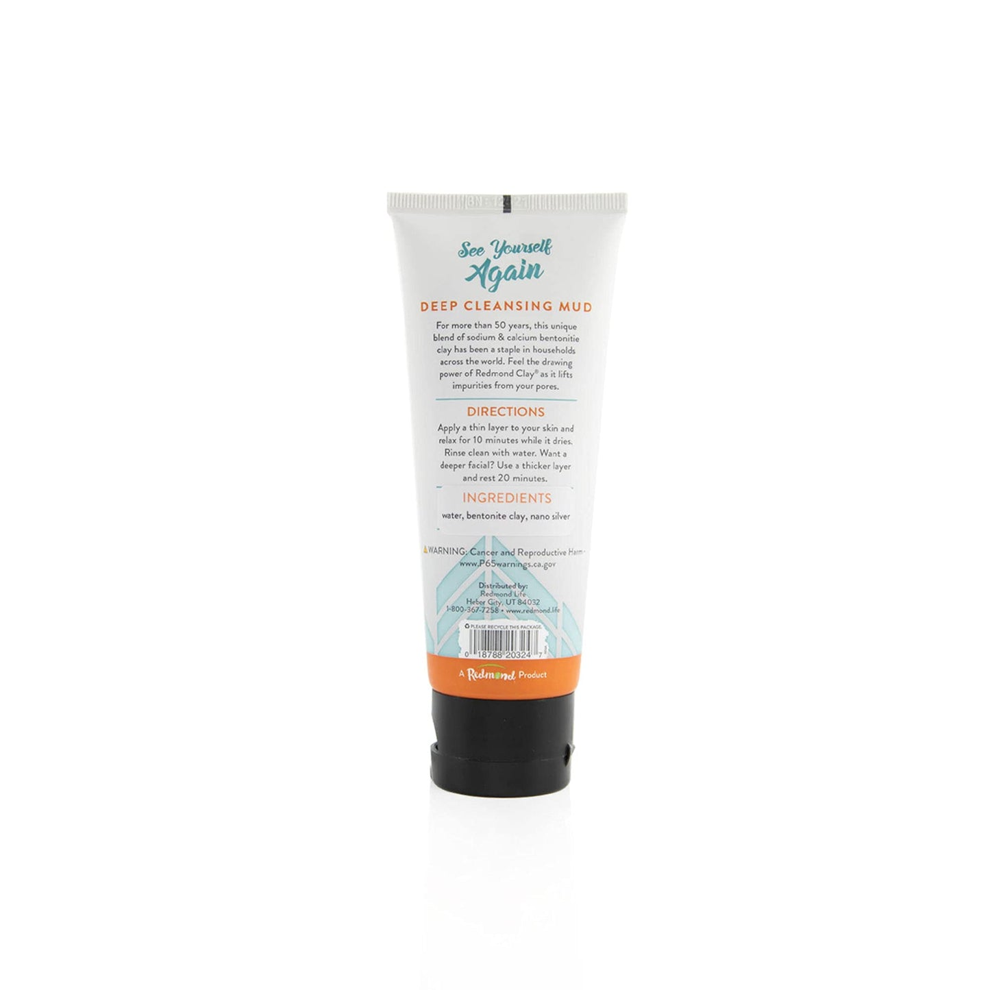 Redmond Bentonite Hydrated Clay Facial Mud Mask,4 Ounce Tube