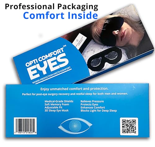 Sleep Mask for Cataract & LASIK Recovery – 3D Contoured Eye Protection for Comfortable Sleep