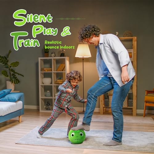 VangeBow Silent Indoor Soccer Balls for Toddlers 1-3, Inflatable Soft Plush Baby Toddler Soccer Ball Toys Gifts for Kid 3-...