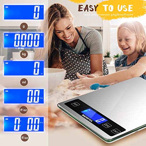 BACK KTCL''Cooking Master' 22lb Digital Kitchen Scale,Food Scale Measures in Grams and Ounces for Weight Cooking Baking,1...