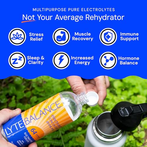 LYTE BALANCE Electrolye Concentrate | Liquid Electrolytes Drink Mix w/Sodium, Potassium & Magnesium | Daily Hydration, Mus...
