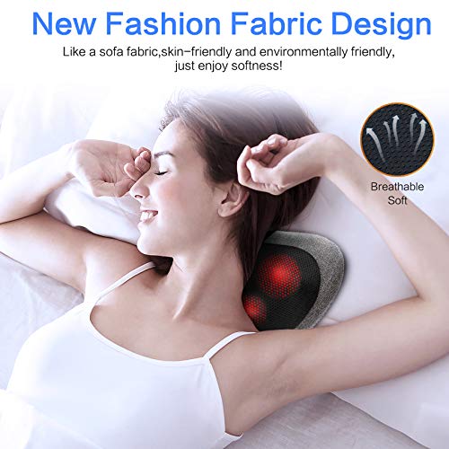 Papillon Shiatsu Back Massager with Heat, Deep Tissue Massage Pillow for Neck,Shoulder,Foot & Lower Back Pain Relief,Elect...
