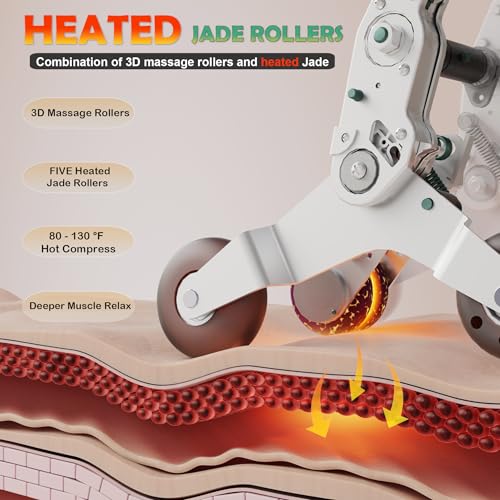 KoziSense KZ-313 2026 Heated Jade Roller Massage Chair Full Body, Deep Zero Gravity SL-Track with Heat, 12 Auto Modes, 6 C...