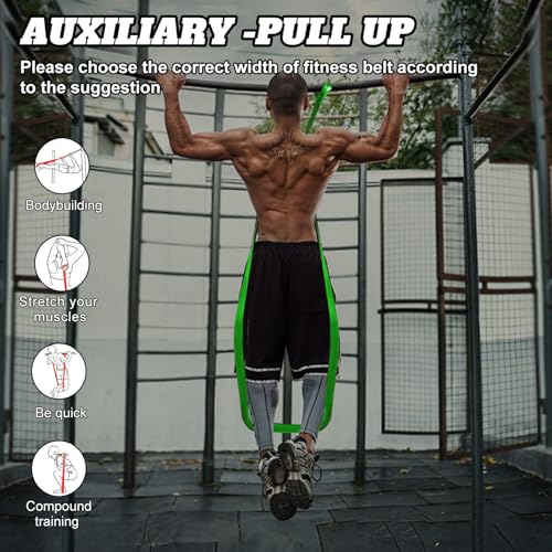 Giiyr Resistance Bands Set for Men & Women - 4 Levels Exercise Band with Door Anchor, Pull Up Bands for Strength Training,...