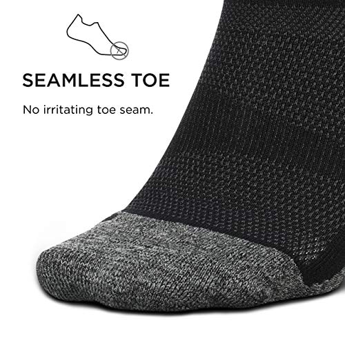 Feetures Elite Light Cushion Mini Crew Sock - Sport Sock with Targeted Compression