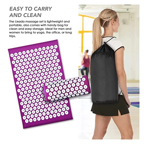 SHUOCONG Upgrade Long Nonslip Acupressure Cushion Sensi Massage Mat Kuznetsov's applicator Relieve Back Pain Foot Massager...