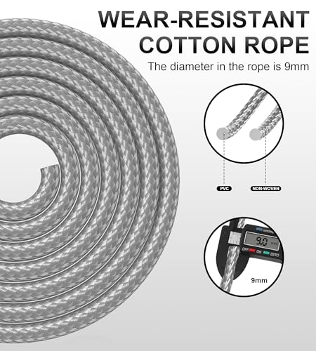 CRHOEIQ Jump Rope for Women Men, Fitness Jumprope for Women Workout, Adjustable Adult Exercise Skipping Rope