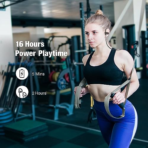 JOYWISE Bluetooth Wireless Headphones 16H Playtime Earbuds with Mic Stereo in-Ear Earphones, IPX7 Waterproof Sports Sound ...