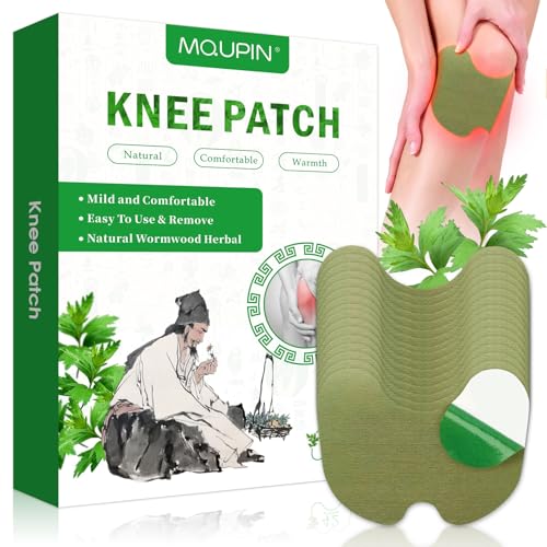 42Pcs Knee Patches，Warming Herbal Patches Wormwood Extract Sticker Heat Patches for Knee, Back, Neck, Shoulder