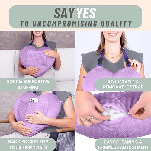 MOYOAMA Open Heart Surgery Pillow for Heart Surgery Recovery Gifts - After Bypass Surgery Must Haves, Gifts for Chest Surg...