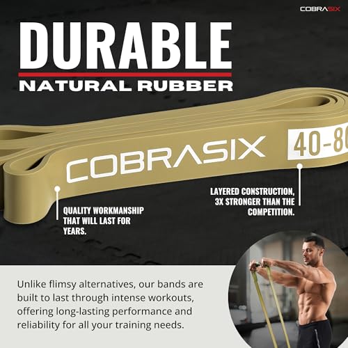 COBRASIX Resistance Bands | Long Resistance Bands for Working Out | Pull-Up Bands for Strength Training, Physical Therapy,...
