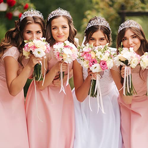 BBTO 10 Pcs Crystal Tiara and Crowns for Women Girls Princess Rhinestone Crown Queen Headbands with Combs Bride Tiaras for...