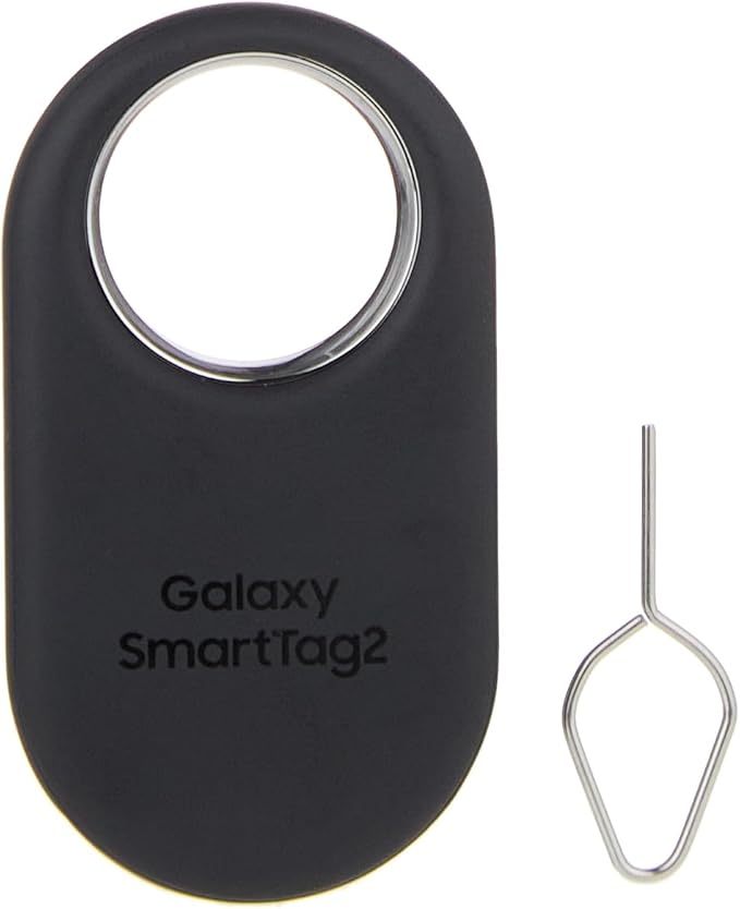 Samsung SmartTag2 (2023) Bluetooth + UWB, IP67 Water and Dust Resistant, Findable via App, 1.5 Year Battery Life - Black (...