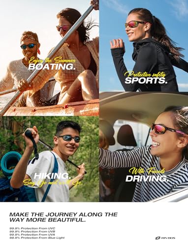 RIVBOS Sunglasses for Men Women Polarized UV Protection Sports Fishing Driving Shades Cycling RB833
