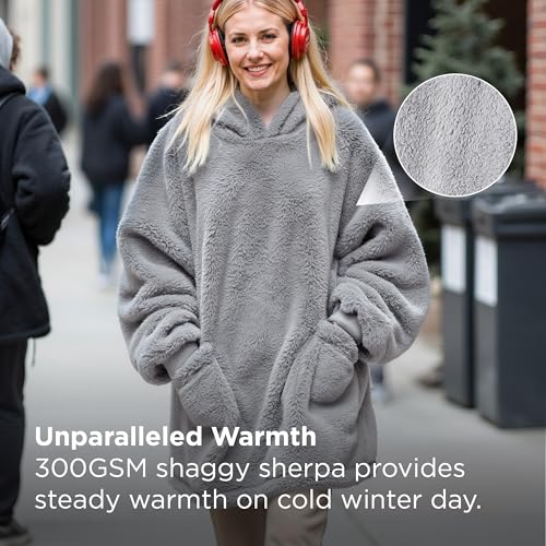 Bedsure Wearable Blanket Hoodies, Christmas Gifts for Women, Wife, Girlfriend, Warm Cozy Birthday Gifts for Her, Wife, Sof...
