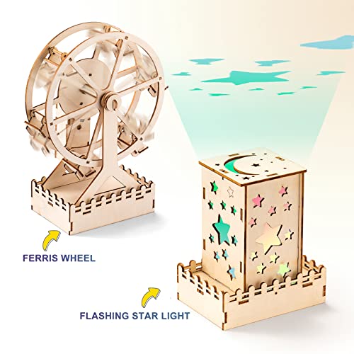 Yutin 5 Individual STEM Science Kits for Kids, Wood Arts and Craft Kits, STEM Toys for Boys Girls Age 8-12 8 10 12 13 14 G...