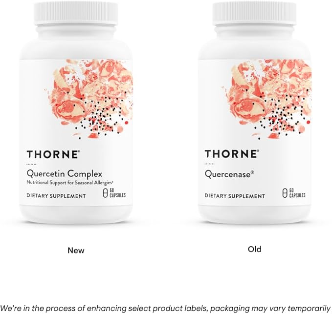THORNE Quercetin Complex (Formerly Quercenase) - Nutritional Support for Seasonal Allergies* - 60 Capsules - 60 Servings