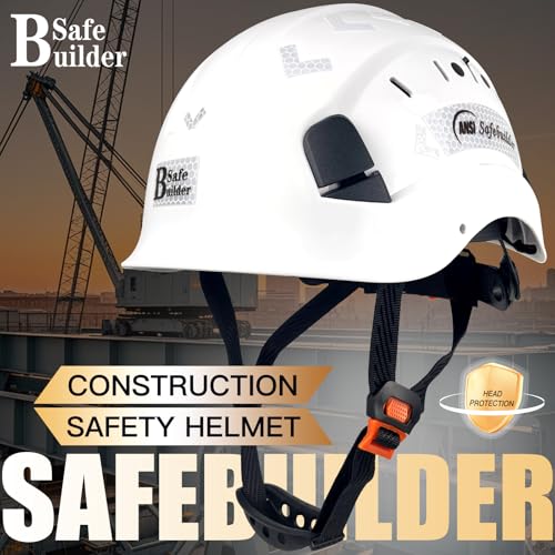 Construction Safety Helmet ABS Hard Hat Adjustable Ventilation System Hardhats Industrial Work Head Protection for Men Cer...