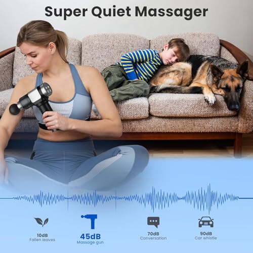 JQX Massage Gun, Deep Tissue Massager Gun for Pain Relief, Percussion Muscle Massage Gun for Athelets, Handheld Electric B...