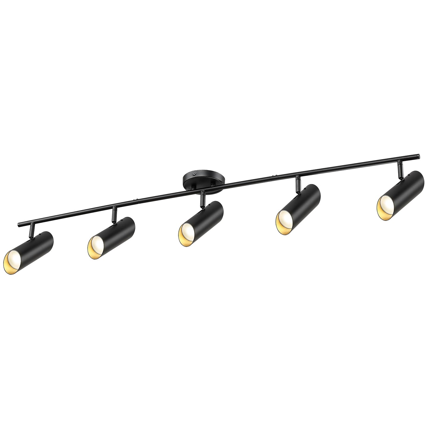 Femila 44 Adjustable Led Track Light  4000K Black Ceiling Track Lighting Fixture  350?Rotatable  Modern Led Track Light Kit  4Fs79Tl-5 Bk