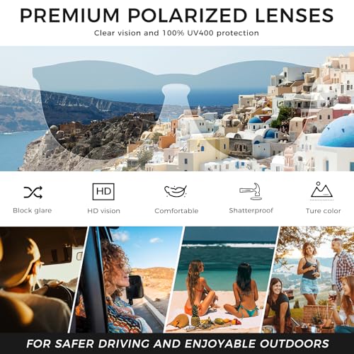 SUNGAIT Premium Vintage Round Sunglasses for Women Men Classic Retro Trendy Style
