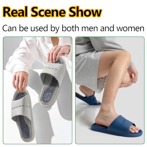 MOTTLED SKY Acupressure Massage Slippers Acupressure Foot Massager Shoes Reflexology Sandals Gift for Men Women Reduce Fee...