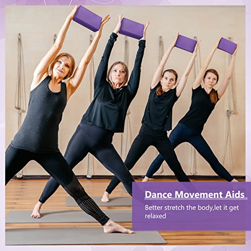 10 Pcs Yoga Blocks Eva Foam Blocks Supportive Yoga Brick Soft Non Slip Gymnastic Blocks Lightweight Dance Blocks for Stret...