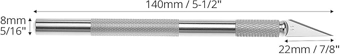 QWORK 15 Pack Hobby Knife, Precision Craft Knife with Safety Caps for Cutting, Engraving, Trimming