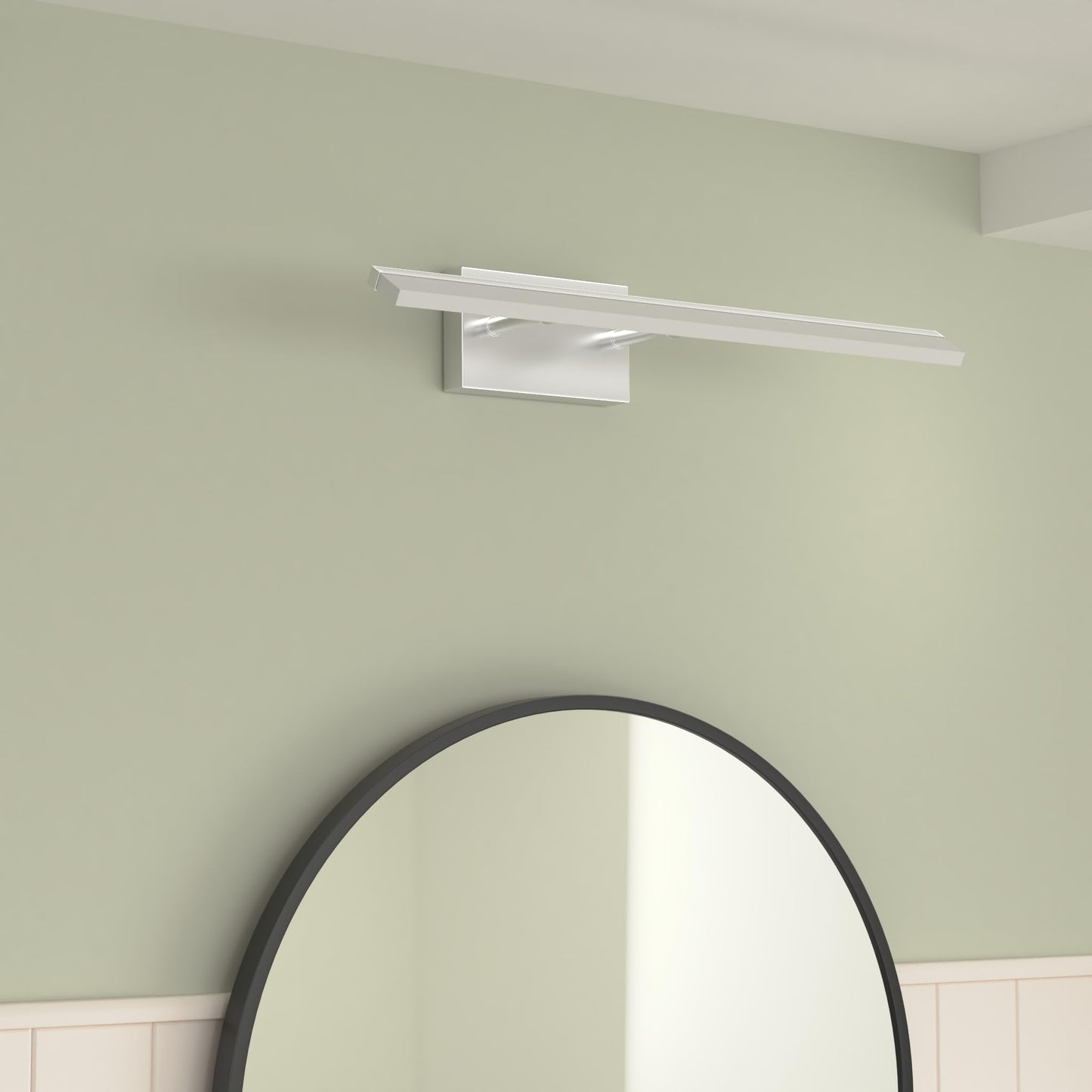 Aipsun 24 Dimmable Led Vanity Light Fixture - Polished Chrome, Stainless Steel Base, Model 6480-14W