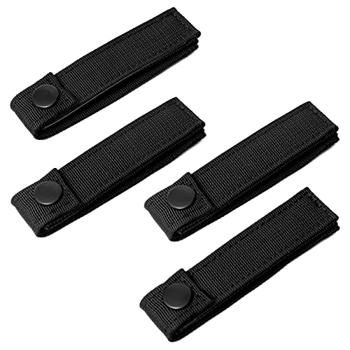 VEPKOIT Molle Straps with Snaps 4 inch 6 inch, Tactical Molle Strap with Button Molle Panel Straps, Military Backpack Moll...