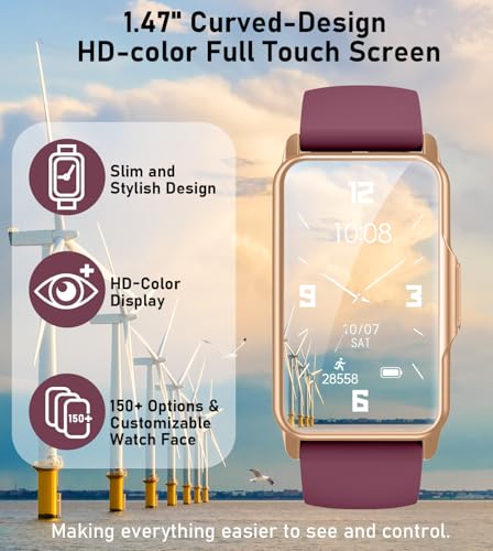 Smart Watch Health Fitness Tracker with 24/7 Heart Rate, Blood Oxygen Blood Pressure Sleep Monitor, 115 Sports Modes, Step...