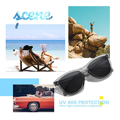 ELITERA Sunglasses Womens Polarized Sunglasses for Mens Womens Retro Mirror Lens for Driving Fishing UV400 Protection