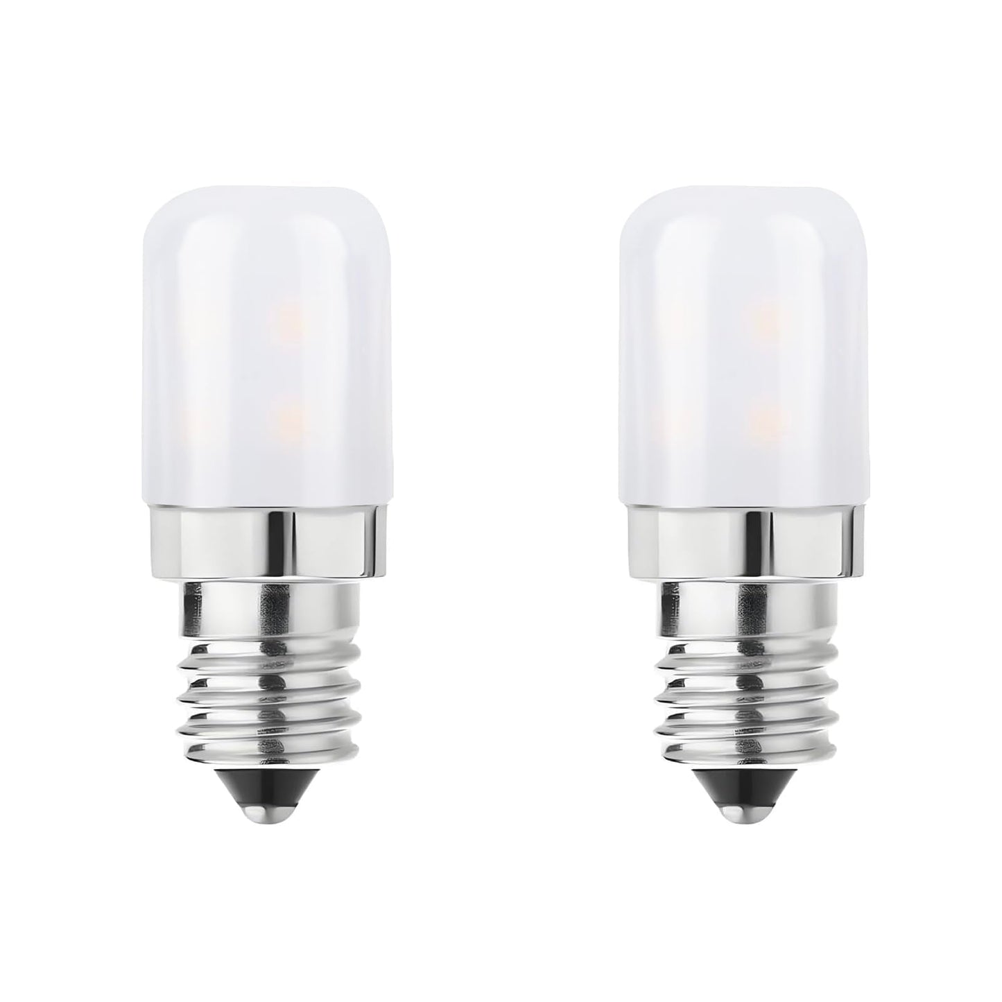 Makergroup E12 Dryer LED Light Bulb 2W Warm White 2700K-3000K 2-Pack Candelabra Base