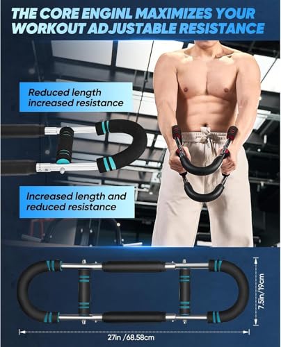 LYKAN Twister Arm Trainer, 40-100lb Adjustable Chest Workout Equipment, Arm Trainer, Twister Arm Trainer, Portable Power T...