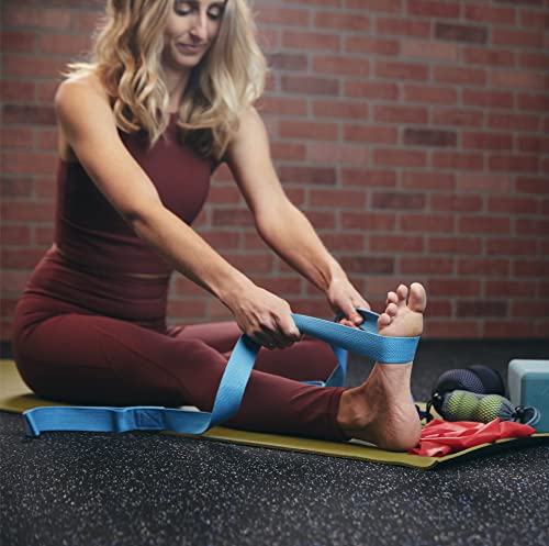 Tune Up Fitness – Double Loop Yoga Stretching Strap for Physical Therapy, Yoga, Working Out | Excellent Leg, Shoulder & Ha...