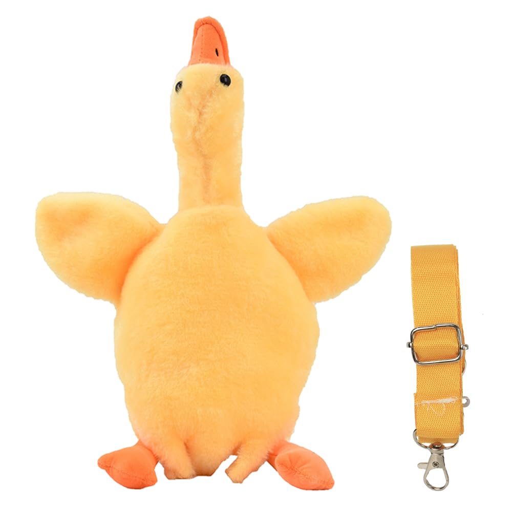Opexicos 1Pcs Cute Crossbody Duck Bag Cartoon Animal Shoulder Bag Fluffy Bag For Gift