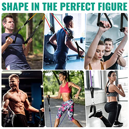 Aihoye Resistance Bands for Working Out, Exercise Bands with Handles, Stretch Bands for Exercise, Workout Bands with Door ...