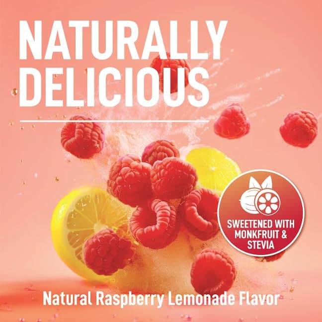 Keppi Electrolytes Powder – Raspberry Lemonade Flavor 50 Servings – No Sugar Hydration Supplement with Magnesium, Potassiu...